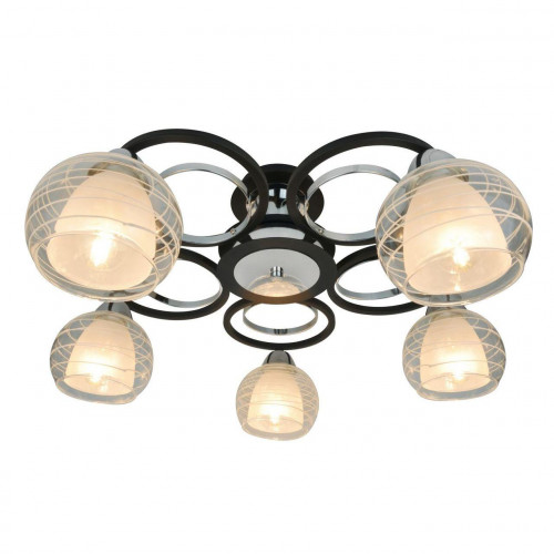 потолочная люстра arte lamp ginevra a1604pl-5bk в Благовещенске