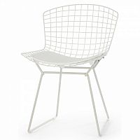 стул bertoia side кожаный standart белый в Благовещенске