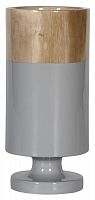 ваза настольная rustic chic tube wood grey в Благовещенске