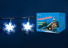 светодиодная гирлянда «снежинки-2» 700см (07935) uniel uld-s0700-050/dta white ip20 snowflakes-2 в Благовещенске