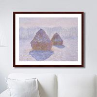 картина: haystacks (effect of snow and sun), 1891г. в Благовещенске