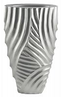 ваза с объемным рельефом 52 см frost pattern серебро в Благовещенске