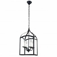 дизайнерская подвесная люстра spot light cage 9500404 черная в Благовещенске