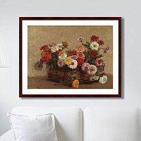картина: panier de zinnias, 1856г. в Благовещенске