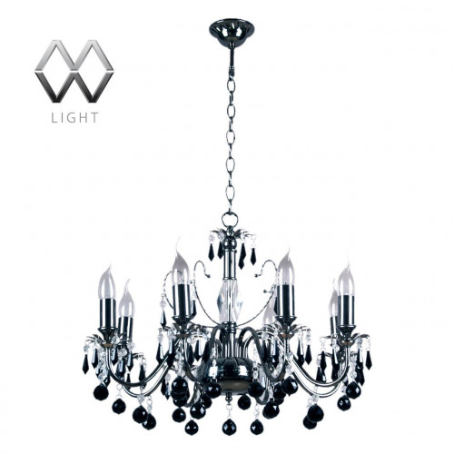 подвесная люстра mw-light барселона 313010208 черная в Благовещенске