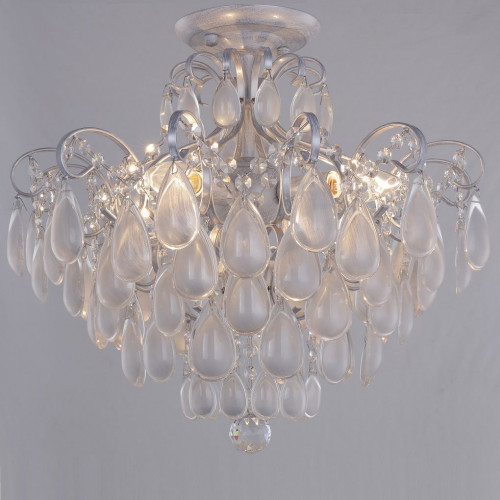 потолочная люстра crystal lux sevilia pl4 silver в Благовещенске