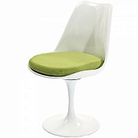 стул eero saarinen style tulip chair зеленая подушка в Благовещенске