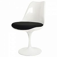 стул eero saarinen style tulip chair черная подушка в Благовещенске