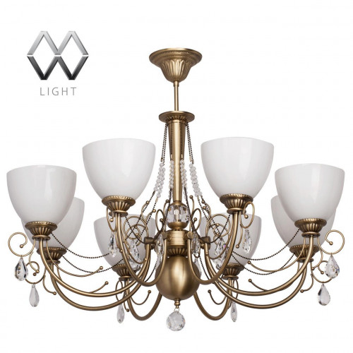 подвесная люстра mw-light фелиция 347016608 белая в Благовещенске