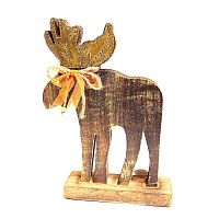 украшение новогоднее деревянное олень reindeer, 29х19х6 см в Благовещенске