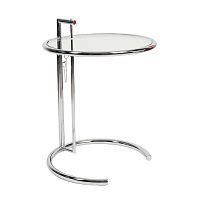 стол журнальный eileen gray style cocktail table e-1027 прозрачный в Благовещенске