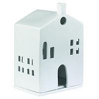 подсвечник-домик белый с круглыми окном light house round door в Благовещенске
