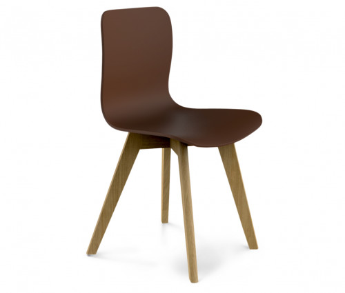 стул dsw коричневый s42 (eames style) в Благовещенске