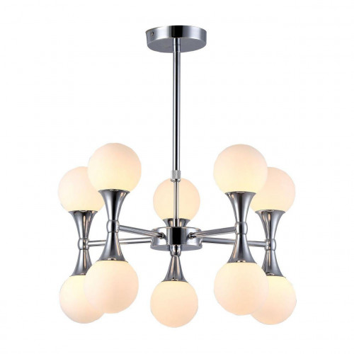 подвесная люстра arte lamp a9162lm-10cc белая в Благовещенске