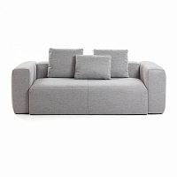 диван blok sofa 2 светло-серый от la forma (ex julia grup) в Благовещенске