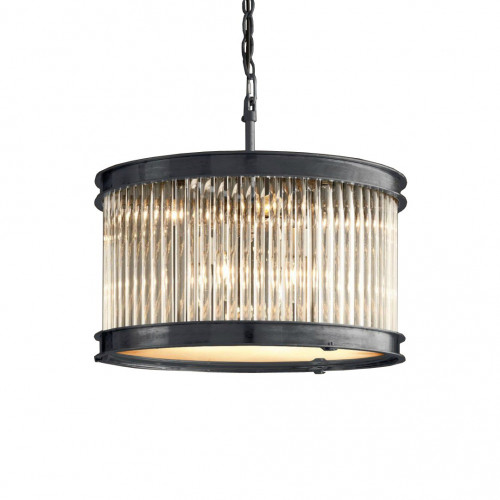 люстра essex crystal 45 черное основание, прозрачное стекло в Благовещенске
