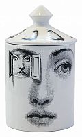 подсвечник белый с крышкой лицо в окне пьеро форназетти segreto candle, 30 см в Благовещенске