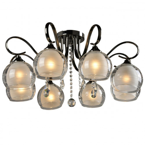 потолочная люстра idlamp merinella 877/8pf-darkchrome в Благовещенске