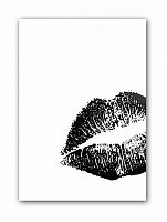 постер kiss а4 (черный) в Благовещенске