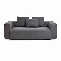 диван blok sofa 2 темно-серый от la forma (ex julia grup) в Благовещенске