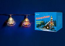 светодиодная гирлянда «колокольчики» 280см rgb (07919) uniel uld-s0280-020/dta rgb ip20 bells в Благовещенске