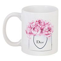 кружка с рисунком dior peonies в Благовещенске