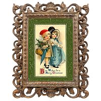 репродукция старинной рождественской гравюры best wishes в Благовещенске