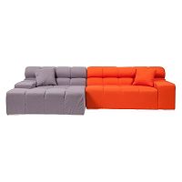 диван tufty-time sofa угловой модульный серый с оранжевым в Благовещенске