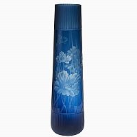 ваза стеклянная (синяя) 75*20 в Благовещенске