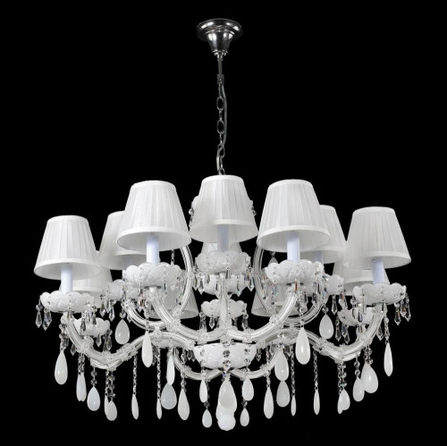 подвесная люстра crystal lux blanca sp12 белая в Благовещенске