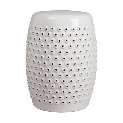 керамический столик-табурет cutwork garden stool белый в Благовещенске