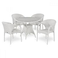 комплект плетеной мебели white на 4 персоны в Благовещенске