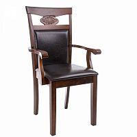 стул деревянный кресло luiza dirty oak / dark brown в Благовещенске