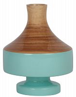 ваза настольная rustic chic vase wood blue в Благовещенске