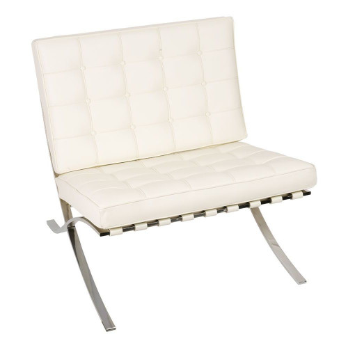 кресло barcelona style chair белое в Благовещенске