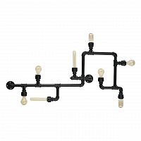 потолочная люстра ideal lux plumber pl8 nero в Благовещенске