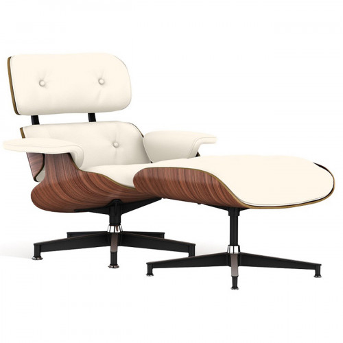 кресло lounge chair & ottoman кремовое в Благовещенске