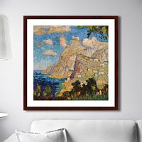 картина: view of monte solaro, capri, 1940г. в Благовещенске